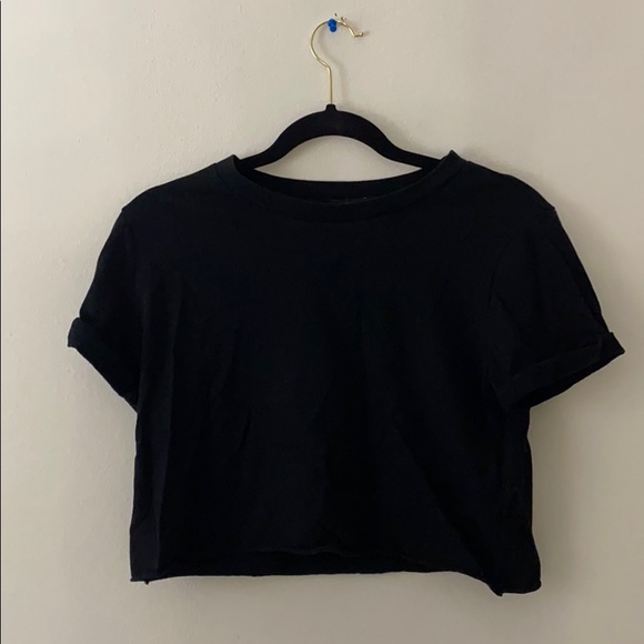 Cropped Black Top - Picture 1 of 3